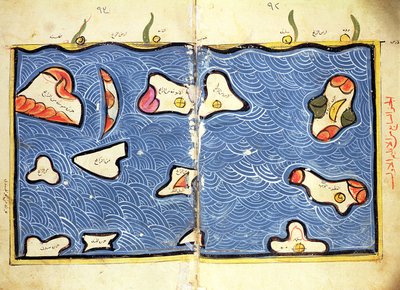 The Indian Ocean, from an Atlas by Abu Muhammad Al Idrisi or Edrisi